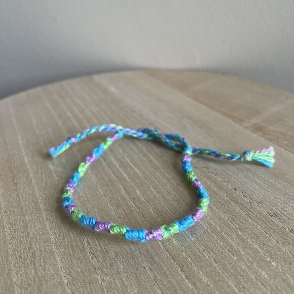 Destiny Bracelet, anklet, trendy, comfortable, tie, embroidery thread, woven, gi - Picture 1 of 1